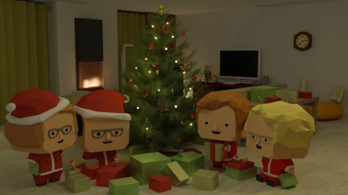 Christmas living room preview image